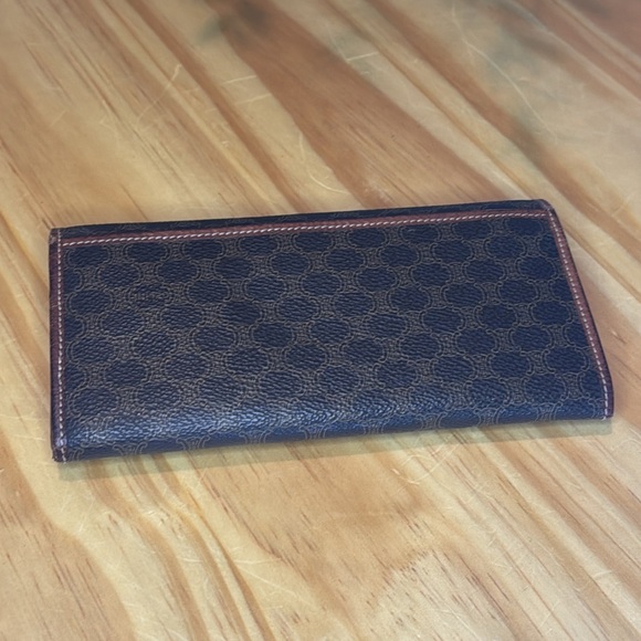Authentic Celine Macadam Brown Continental Long Wallet - Picture 2 of 8